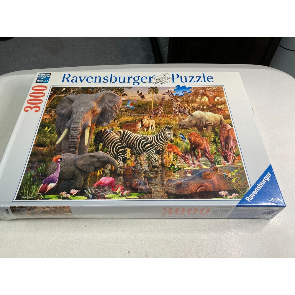 Ravensburger 170371 AFRICAN ANIMAL WORLD 3000 Piece Jigsaw Puzzle Factory Sealed